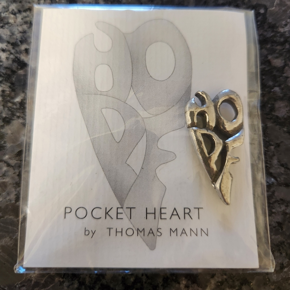 Thomas Mann Pewter Pocket Heart for Hope